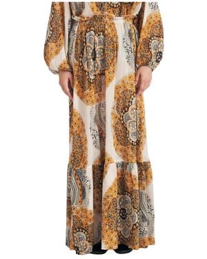 Antik Batik Maxi Skirts - Metallic