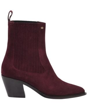 Baldinini Schoenen ,Rood ,Leer Enkelboot - Paars