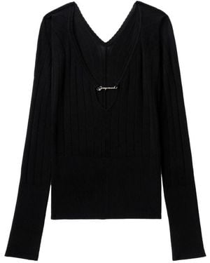 Jacquemus Long Sleeve Tops - Nero