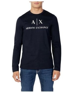 ARMANI EXCHANGE Long Sleeve Tops - Bleu