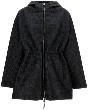 Fendi Parkas - Negro
