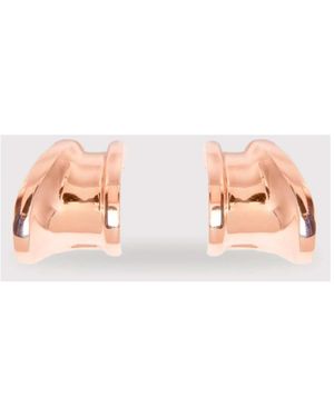 Max Mara Asymmetrische Metallohrringe - Pink