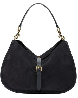Etro Maxi Suede Pony Bag - Zwart