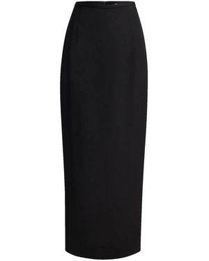 KHAITE Maxi Rock - Schwarz