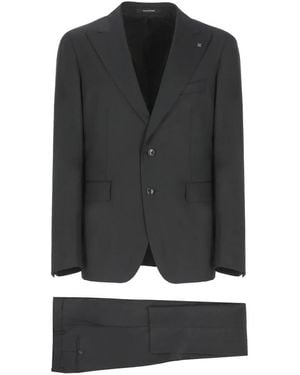 Tagliatore Single Breasted Suits - Nero