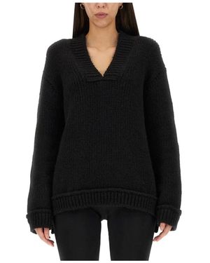 Tom Ford V-Neck Knitwear - Black
