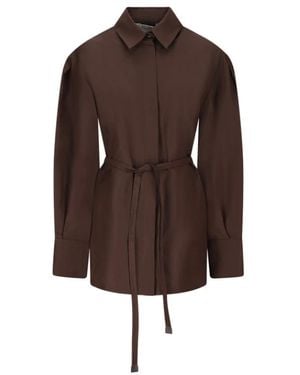 Max Mara Elegant Affairs Tunic Jurk - Bruin