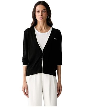 KARL LAGERFELD Cardigans - Negro