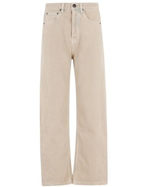 Semicouture Straight Jeans - Natural