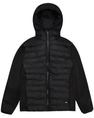 Rains Jassen ,Zwart ,Veelzijdige Sportieve Fleece Hybrid Jas