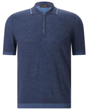 Moorer Polo Hemden - Blauw