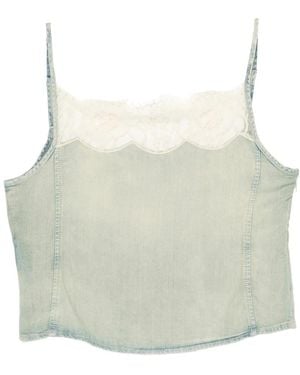 DIESEL Tops ,Blauw ,Sleeveless Tops