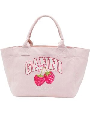 Ganni Tote Bags - Rosa