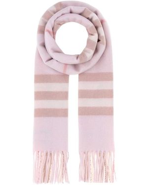Burberry Bestickter Kaschmirschal - Pink