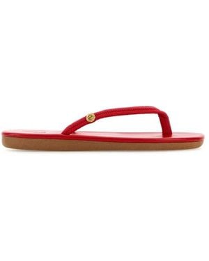 Ancient Greek Sandals Flip Flops - Rojo