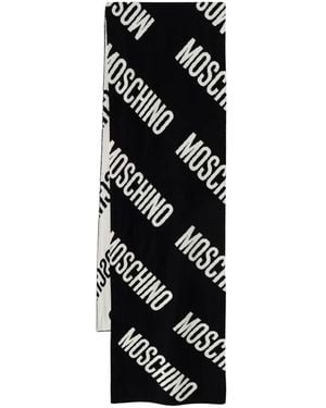Moschino Accessoires ,Zwart ,Wol Scarf 50240