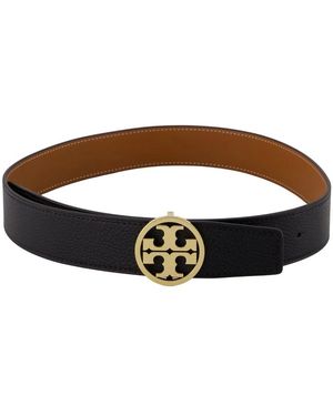 Tory Burch Accessoires ,Zwart ,Leer 1.5 Miller Omkeerbare Riem - Bruin