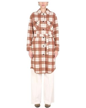 Woolrich Belted Coats - Blanco