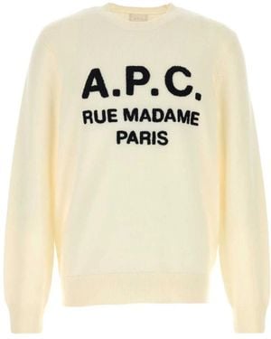 A.P.C. Round-Neck Knitwear - Bianco