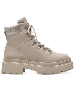 Tamaris Lace-Up Boots - Grey
