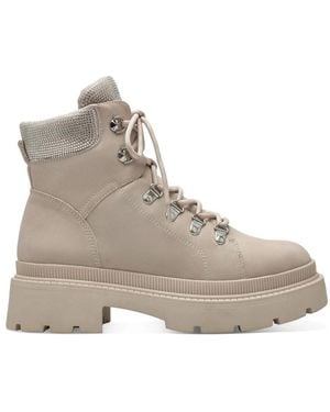Tamaris Lace-Up Boots - Grey