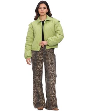Ydence Jassen ,Groen ,Polyester Jacket Ramona