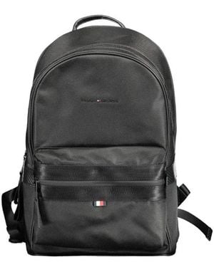 Tommy Hilfiger Schwarzer Polyester-Rucksack Mit Laptopfach