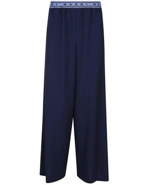 Marni Wide Trousers - Blu