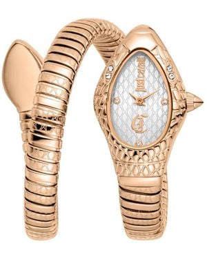Just Cavalli Signature Snake Watch - Metallic