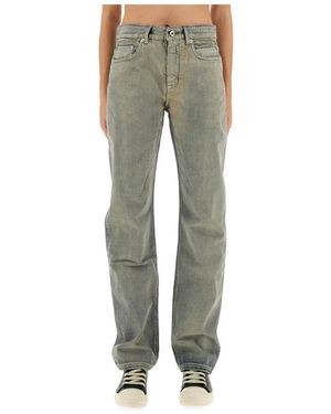 Rick Owens Straight Jeans - Verde