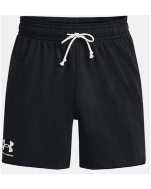 Under Armour Rival Terry 6-Inch Shorts - Zwart