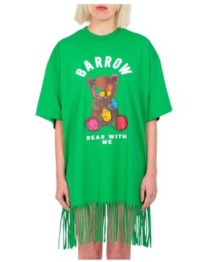 Barrow Fringed teddy kleid - Grün