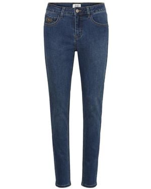 Cream Skinny Jeans - Blauw