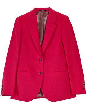 Paul Smith Jassen ,Rood ,Linnen Giacca Lino - Roze