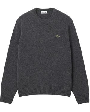 Lacoste Round-Neck Knitwear - Gris