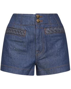 Zimmermann Korte Broeken ,Blauw ,Denim Awaken Denim Short
