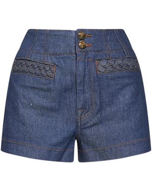 Zimmermann Denim Shorts - Blue