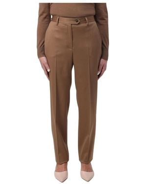Kiton Slim-Fit Pants - Brown