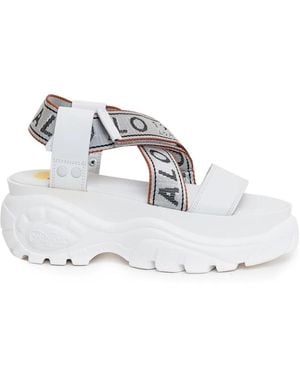 Buffalo Flat Sandals - White