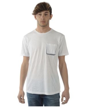Daniele Alessandrini Tops ,Wit ,Maglia Cornicetta Bic
