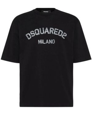 DSquared² Schwarze T-Shirts Und Polos