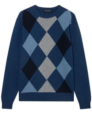 Brooks Brothers Round-Neck Knitwear - Blue