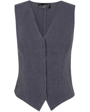Cortana Sleeveless Tops - Blue