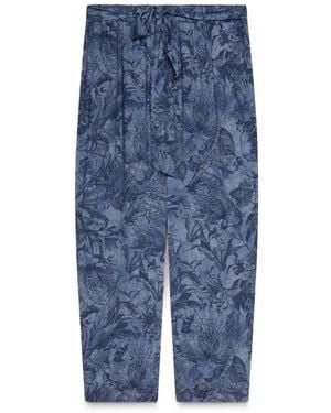 FIORELLA RUBINO Straight Trousers - Azul