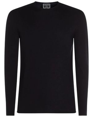 Giorgio Armani Icon Cashmere Interlock Crew-Neck Jumper - Zwart