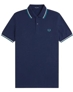 Fred Perry Polo Shirts - Blue