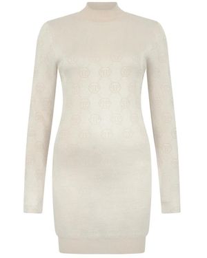 Philipp Plein Knitted Dresses - White