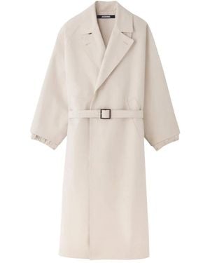 Jacquemus Belted Coats - Natural