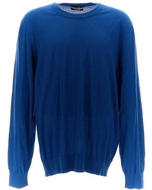 Dolce & Gabbana Trui Met Ronde Hals - Blauw