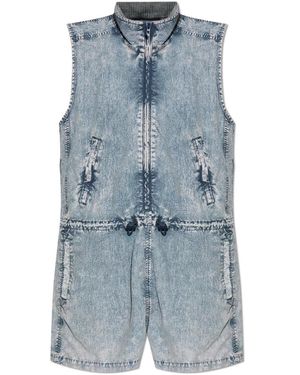 DIESEL Jumpsuits & Playsuits ,Blauw ,Denim Jumpsuits & Playsuits